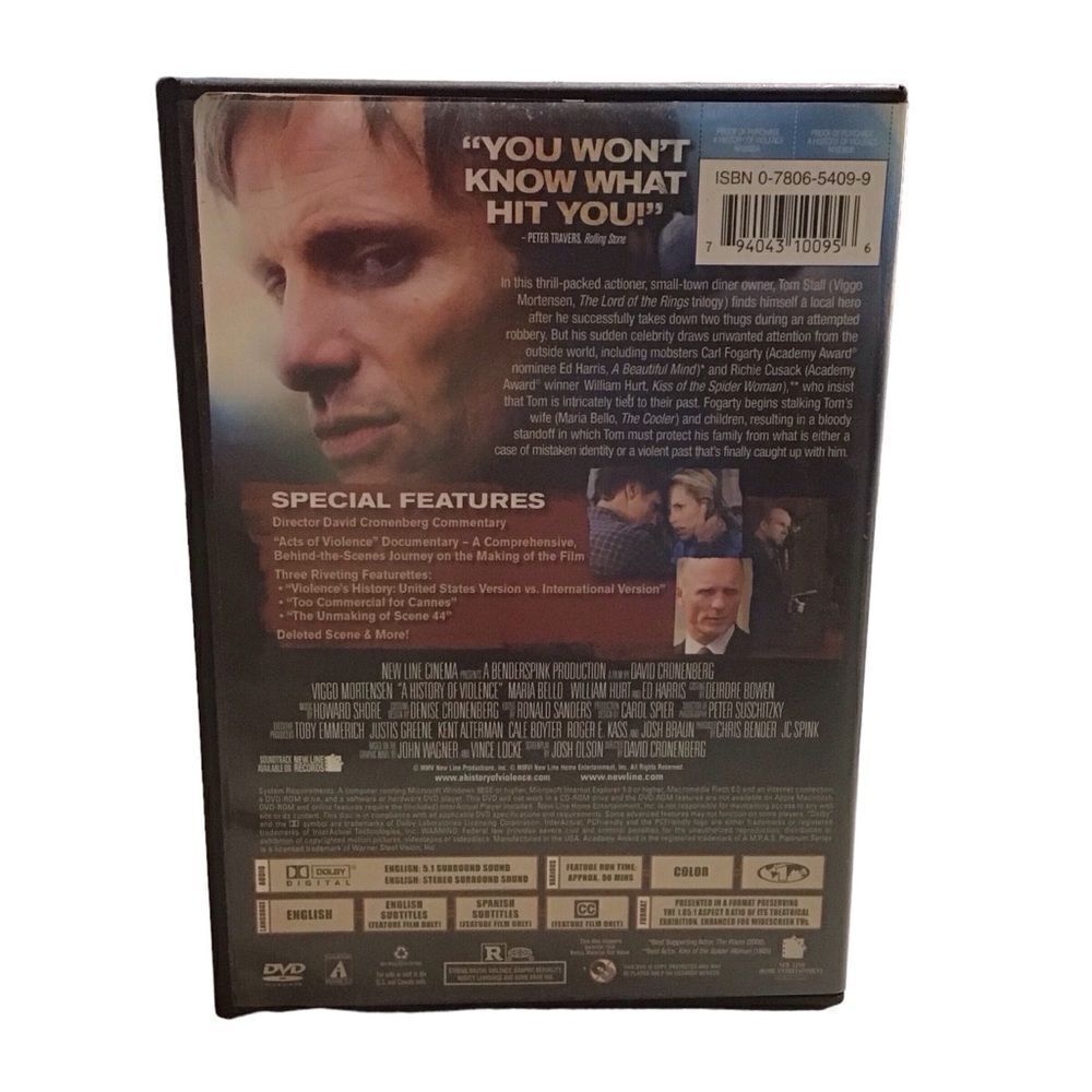 A History of Violence DVD Thriller - 5/$20 - Picture 2 of 3